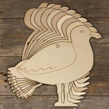 10x Wooden Seagull Craft