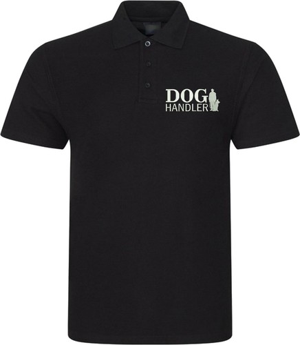 Embroidered dog handler - handler, polo