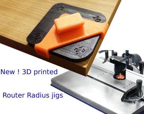 Router corner radius jig kit