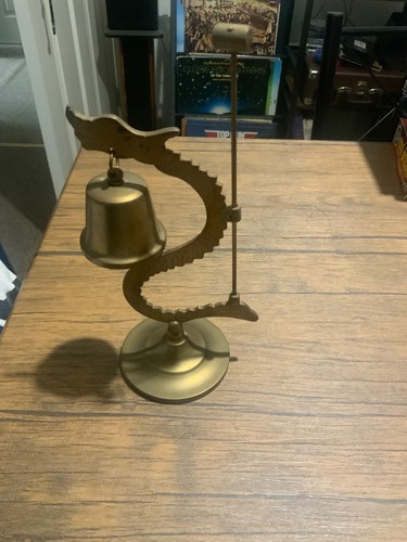 Asian brass dragon dinner gong - dinner,