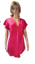 Vintage "Ilise Stevens" Sexy Pink Neon Romantic Nightie/Robe Size M-L (500-70)