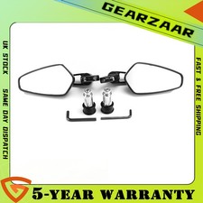 MOTORCYCLE END SIDE MIRRORS UK CNC Aluminum Universal 7/8'' Motorbike Rear View