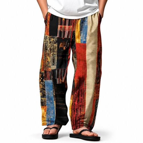 Men patchwork color block - men's,