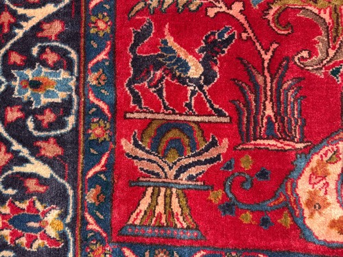 5x7 antique oriental rug - rug, wool