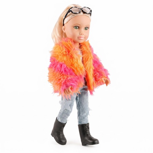 Fashion doll with glasses - fashion, 17"