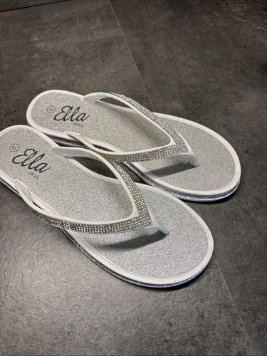 New diamante white flip - diamante, &