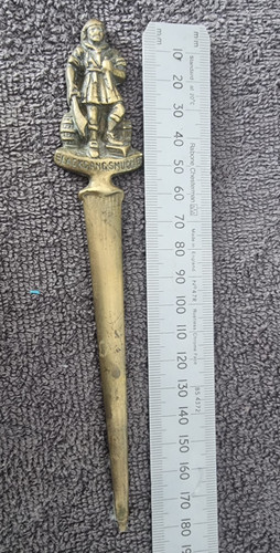 Vintage brass letter opener - vintage,
