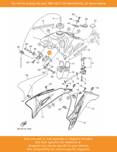 Yamaha stay fuel - fuel, tank