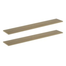 2 Pack Melamine Shelf - Light