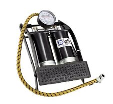 Heavy Duty,Double Barrel Foot Pump for car,motorcycle,bicycle gauge accurate
