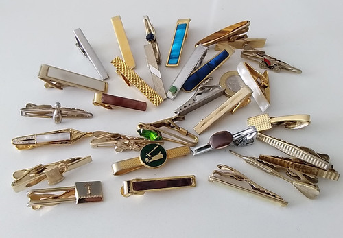 Vintage tie clips - clips, /