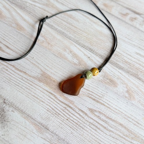 Sea glass necklace - ,,