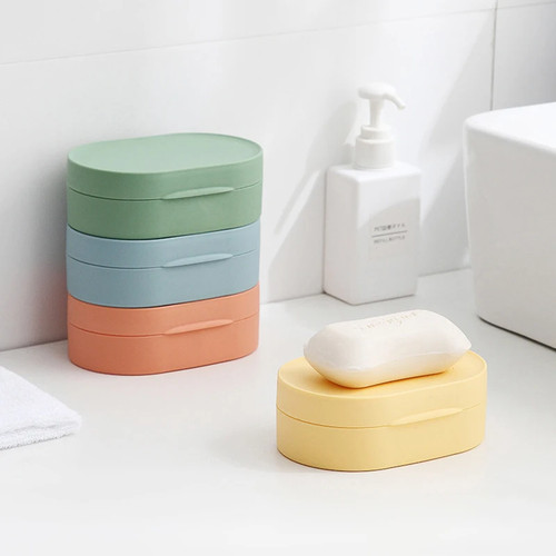 Round travel soap - round, box