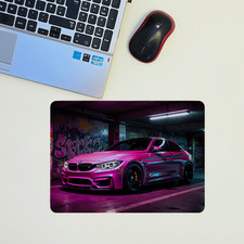 BMW M4 Pink car Mouse mat