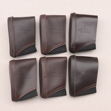 Leather Slipon Rifle Recoil Pad Gun Butt Sleeve Buttstock Cover-Stock Clearance
