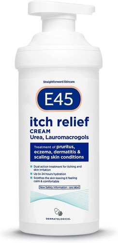 E45 itch relief cream 500g - itch,