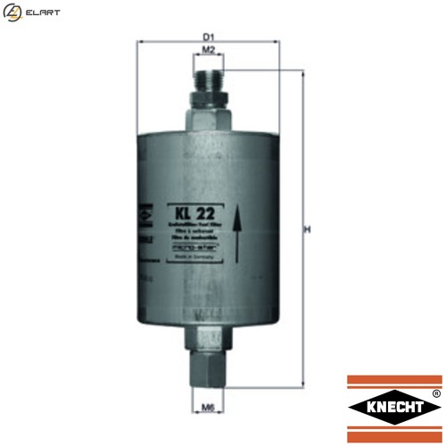 Fuel filter for porsche - filter, kl