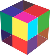 Cmy Mixing Colour Cube 50Mm 2