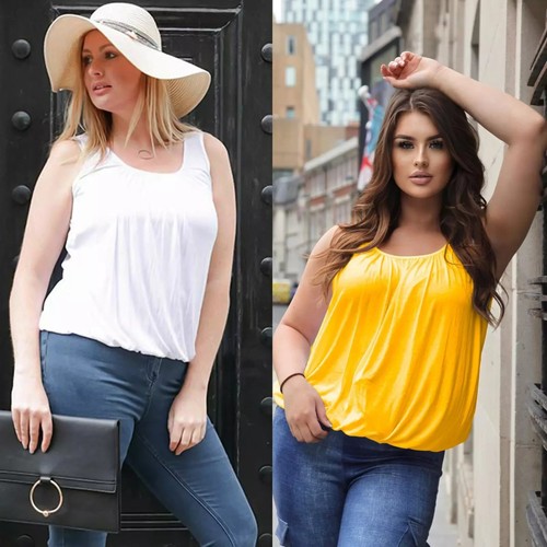 Women stretchable vest tops - stretchable,