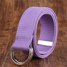 Mens Ladies Belt Canvas D Ring
