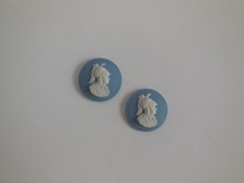 Two Wedgwood White On Blue