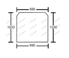For JCB TELEHANDLER WINDSCREEN