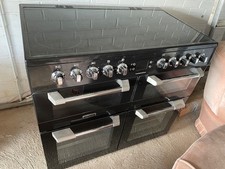 Leisure Cuisinemaster black ceramic electric range cooker - 1m width