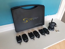 *VGOOD COND* CarpSpirit HD3 Bite Alarms X 3 + Reciever, Stand, Case *READ DESC*!