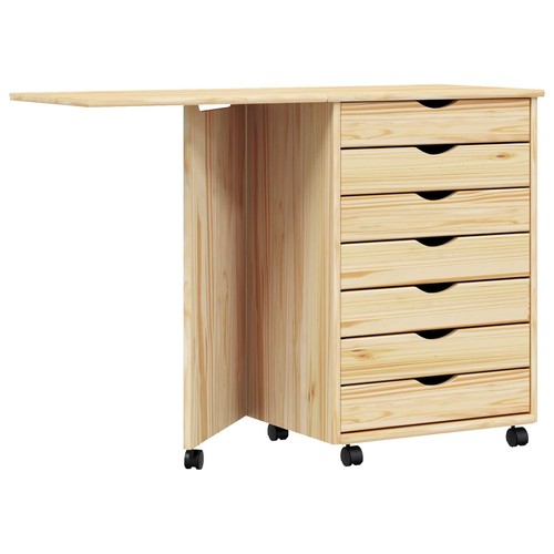 Rolling cabinet with desk - rolling,