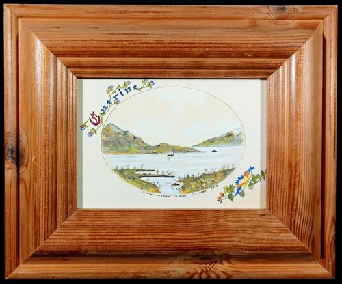 Original irish art watercolour - irish,