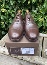 Church's - Toronto - Ebony Calf Leather Semi Brogue Shoes - UK 8.5 F