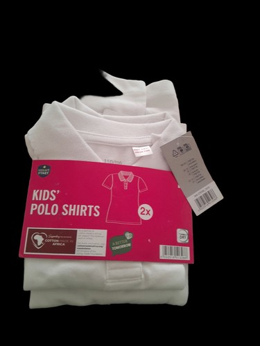 Kids white polo shirts - white,