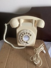 Vintage 1972 GPO 741 Wall Mounted Dial Telephone - Ivory 