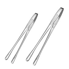 Stainless Steel Portable Picnic Tweezer Salad Steak Clamp Kitchen Gadgets Gift