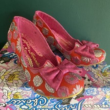 Irregular Choice NEW DAZZLE RAZZLE Red Flower Sz Uk 3.5/EU 36 heeled Boxed SHOES