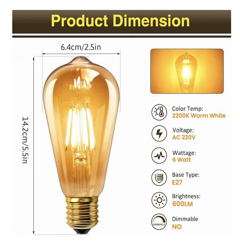 Box st64 edison led - of, 6