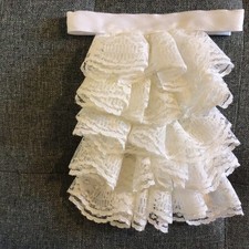 Jabot cravat for child in white lace page boy/equestrian/fancy dress/theatrical