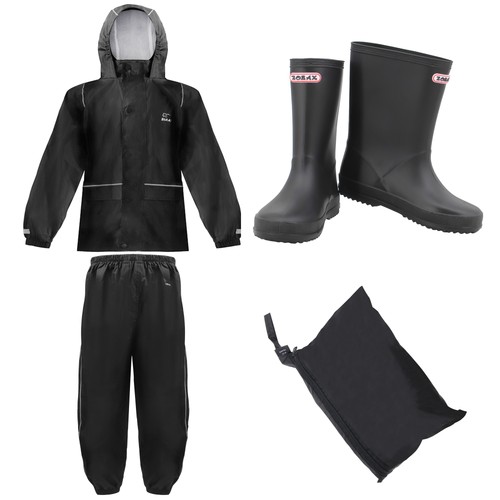 Zorax 14y black kids child - black,