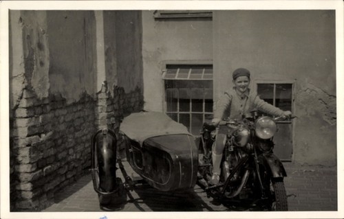Photo postcard boy - postcard, on