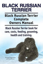 Black Russian Terrier. Black