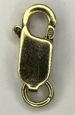 Vintage 925 Silver Gilt Lobster Claw Trigger Clasp 13.6mm 0.9g Jewellery Repairs