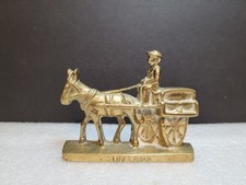 Vintage Brass Irish Donkey +