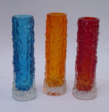 3x Whitefriars Glass Finger