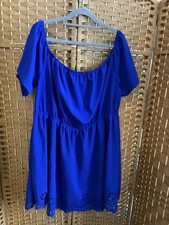 Ladies Blue Short sleeve Dress