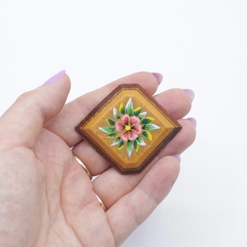 Vintage hand painted wooden - vintage,