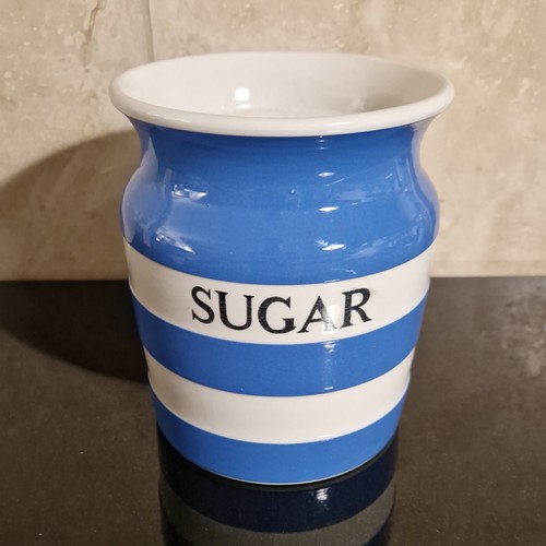 Green cornishware sugar - green,