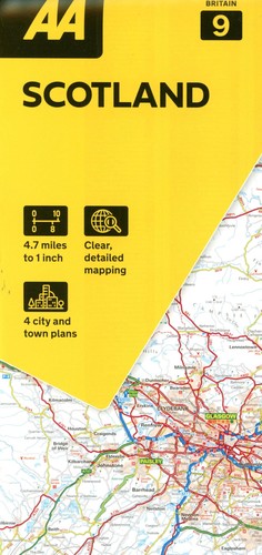 Scotland road map a - scotland,