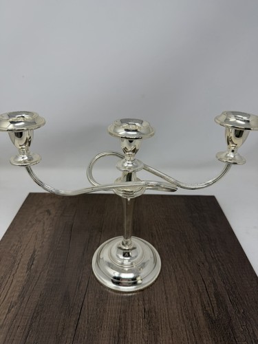 Vintage silver plated candle - vintage,