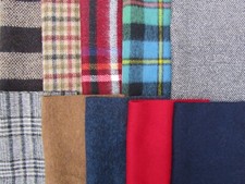 100% Wool Pieces 25x25cm Tweed