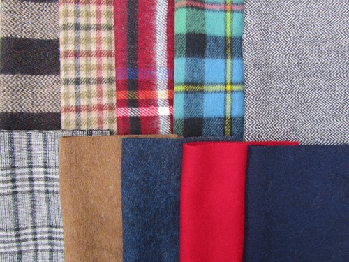 100 wool pieces - wool,